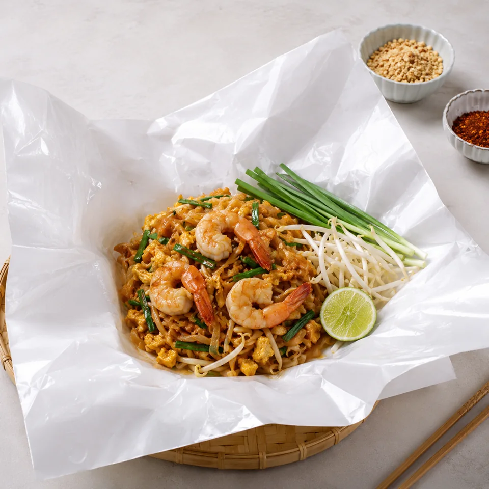 ตัวอย่างการใช้กระดาษ Food Grade